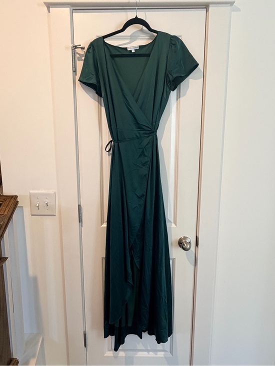 Baltic Born Dresses & Skirts - Baltic Born Deep Green Wrap Maxi Dress